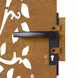 vidaXL Garden Gate Fence Gate Fence Panel 85x175 cm Corten Steel Tree Design - 85 x 200 cm - Additional view 6