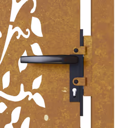 vidaXL Garden Gate Fence Gate Fence Panel 105x180 cm Corten Steel Tree Design - Additional view 6