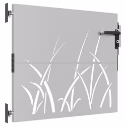 vidaXL Garden Gate Fence Gate Fence Panel 85x150 cm Corten Steel Grass Design - 85 x 75 cm