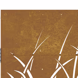 vidaXL Garden Gate Fence Gate Fence Panel 85x150 cm Corten Steel Grass Design - 85 x 100 cm - Additional view 7