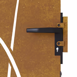 vidaXL Garden Gate Fence Gate Fence Panel 85x175 cm Corten Steel Grass Design - Additional view 6