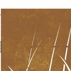 vidaXL Garden Gate Fence Gate Fence Panel 105x180 cm Corten Steel Grass Design - 105 x 155 cm - Additional view 6