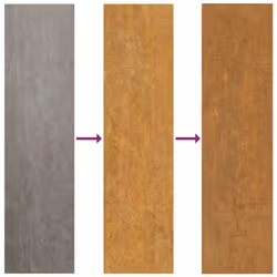 vidaXL Garden Gate Fence Gate Fence Panel 85x200 cm Corten Steel Bamboo Design - 85 x 125 cm - Additional view 8