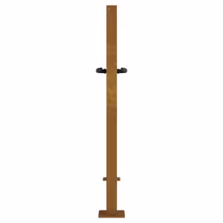 vidaXL Garden Gate Fence Gate Fencing 105x155 cm Corten Steel Bamboo Design - 105 x 80 cm - Additional view 4