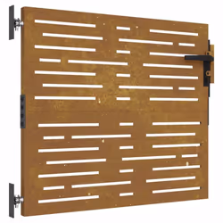vidaXL Garden Gate Fence Gate Fence Panel 85x175 cm Corten Steel Square Design - 85 x 75 cm
