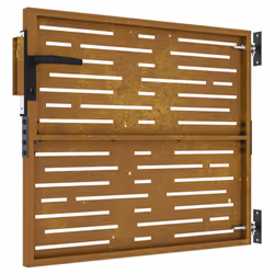 vidaXL Garden Gate Fence Gate Fence Panel 85x175 cm Corten Steel Square Design - 85 x 75 cm - Additional view 4