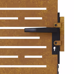 vidaXL Garden Gate Fence Gate Fence Panel 85x175 cm Corten Steel Square Design - 85 x 75 cm - Additional view 5