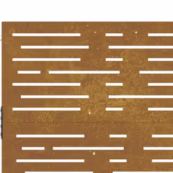 vidaXL Garden Gate Fence Gate Fence Panel 85x175 cm Corten Steel Square Design - 85 x 75 cm - Additional view 6