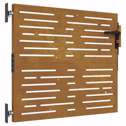 vidaXL Garden Gate Fence Gate Fence Panel 85x175 cm Corten Steel Square Design - 85 x 75 cm - Additional view 9