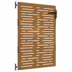 vidaXL Garden Gate Fence Gate Fence Panel 85x175 cm Corten Steel Square Design - 85 x 125 cm - Additional view 9