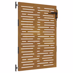 vidaXL Garden Gate Fence Gate Fence Panel 85x175 cm Corten Steel Square Design - 85 x 150 cm
