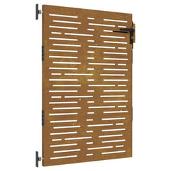 vidaXL Garden Gate Fence Gate Fence Panel 85x175 cm Corten Steel Square Design - 85 x 150 cm