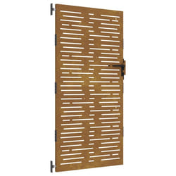 vidaXL Garden Gate Fence Gate Fence Panel 85x175 cm Corten Steel Square Design - 85 x 175 cm