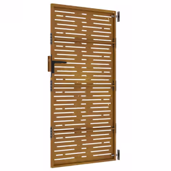 vidaXL Garden Gate Fence Gate Fence Panel 85x175 cm Corten Steel Square Design - 85 x 175 cm - Additional view 5