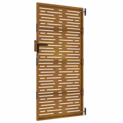 vidaXL Garden Gate Fence Gate Fence Panel 85x175 cm Corten Steel Square Design - 85 x 200 cm - Additional view 4