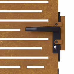 vidaXL Garden Gate Fence Gate Fence Panel 85x175 cm Corten Steel Square Design - 85 x 200 cm - Additional view 5