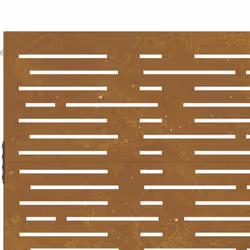 vidaXL Garden Gate Fence Gate Fence Panel 85x175 cm Corten Steel Square Design - 85 x 200 cm - Additional view 6
