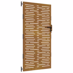 vidaXL Garden Gate Fence Gate Fence Panel 85x175 cm Corten Steel Square Design - 85 x 200 cm - Additional view 9