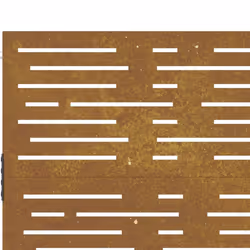 vidaXL Garden Gate Fence Gate Fencing 105x180 cm Corten Steel Square Design - 105 x 80 cm - Additional view 6