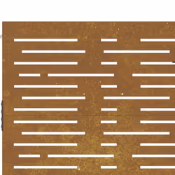 vidaXL Garden Gate Fence Gate Fencing 105x180 cm Corten Steel Square Design - 105 x 130 cm - Additional view 7