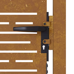 vidaXL Garden Gate Fence Gate Fencing 105x180 cm Corten Steel Square Design - 105 x 155 cm - Additional view 5
