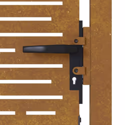 vidaXL Garden Gate Fence Gate Fencing 105x180 cm Corten Steel Square Design - 105 x 180 cm - Additional view 5