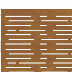 vidaXL Garden Gate Fence Gate Fencing 105x180 cm Corten Steel Square Design - 105 x 180 cm - Additional view 6