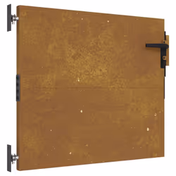 vidaXL Garden Gate Driveway Gate Fence Gate Fence Panel 85x100 cm Corten Steel - 85 x 75 cm