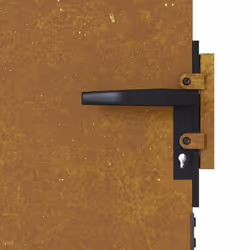 vidaXL Garden Gate Driveway Gate Fence Gate Fence Panel 85x100 cm Corten Steel - 85 x 125 cm - Additional view 6