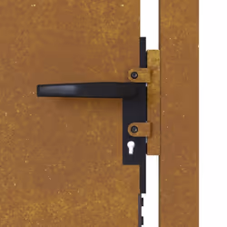 vidaXL Garden Gate Outdoor Driveway Gate Fence Gate Fence Panel Corten Steel - 105 x 105 cm - Additional view 5