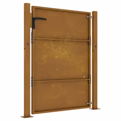 vidaXL Garden Gate Outdoor Driveway Gate Fence Gate Fence Panel Corten Steel - 105 x 130 cm - Additional view 5