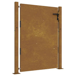vidaXL Garden Gate Outdoor Driveway Gate Fence Gate Fence Panel Corten Steel - 105 x 155 cm