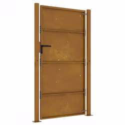 vidaXL Garden Gate Outdoor Driveway Gate Fence Gate Fence Panel Corten Steel - 105 x 180 cm - Additional view 4
