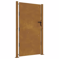 vidaXL Garden Gate Outdoor Driveway Gate Fence Gate Fence Panel Corten Steel - 105 x 205 cm - Additional view 10