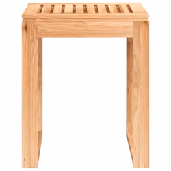 vidaXL Solid Wood Walnut Bathroom Stool Shower Seat Bath Chair Shower Stool