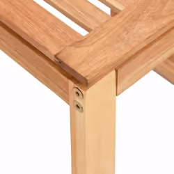 vidaXL Solid Wood Walnut Bathroom Stool Shower Seat Bath Chair Shower Stool - Additional view 4