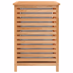 vidaXL Laundry Basket 45x45x65 cm Solid Wood Walnut Wooden Washing Bin Basket - Additional view 6