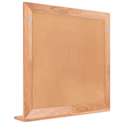 vidaXL Solid Wood Walnut Wall Mirror Wooden Vanity Make up Cosmetic Mirror - Additional view 4