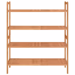 vidaXL 1/2x Solid Wood Walnut Shoe Rack Wooden Hallway Shoe Storage Holder - 2 pcs