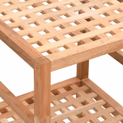 vidaXL Solid Wood Walnut Bathroom Shelf 35.5x35.5x112.5 cm/35.5x35.5x79 cm - 35.5 x 35.5 x 79 cm - Additional view 4
