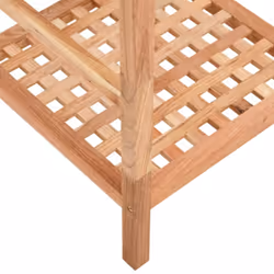 vidaXL Solid Wood Walnut Bathroom Shelf 35.5x35.5x112.5 cm/35.5x35.5x79 cm - 35.5 x 35.5 x 79 cm - Additional view 5