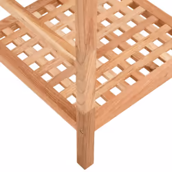 vidaXL Solid Wood Walnut Bathroom Shelf 35.5x35.5x112.5 cm/35.5x35.5x79 cm - 35.5 x 35.5 x 112.5 cm - Additional view 5