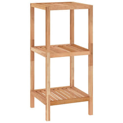 vidaXL Solid Wood Walnut Bathroom Shelf Organiser 36x36x112 cm/36x36x79 cm - 36 x 36 x 79 cm