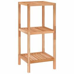 vidaXL Solid Wood Walnut Bathroom Shelf Organiser 36x36x112 cm/36x36x79 cm - 36 x 36 x 79 cm