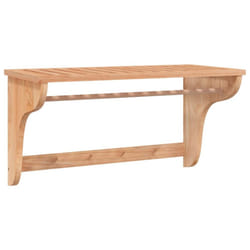 vidaXL Towel Rack 60x30x35 cm Solid Wood Walnut Bathroom Wooden Towel Holder