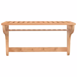 vidaXL Towel Rack 60x30x35 cm Solid Wood Walnut Bathroom Wooden Towel Holder