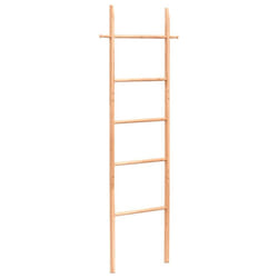 vidaXL Solid Wood Walnut Towel Ladder 170 cm Towel Holder Rack Blanket Ladder