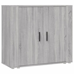 vidaXL Sideboard Side Cabinet Storage Cupboard Home Organiser Engineered Wood - Grey sonoma