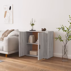 vidaXL Sideboard Side Cabinet Storage Cupboard Home Organiser Engineered Wood - Grey sonoma - Additional view 6