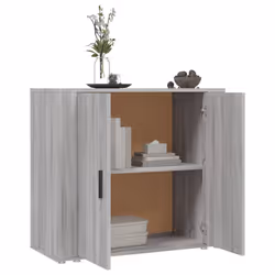 vidaXL Sideboard Side Cabinet Storage Cupboard Home Organiser Engineered Wood - Grey sonoma - Additional view 8